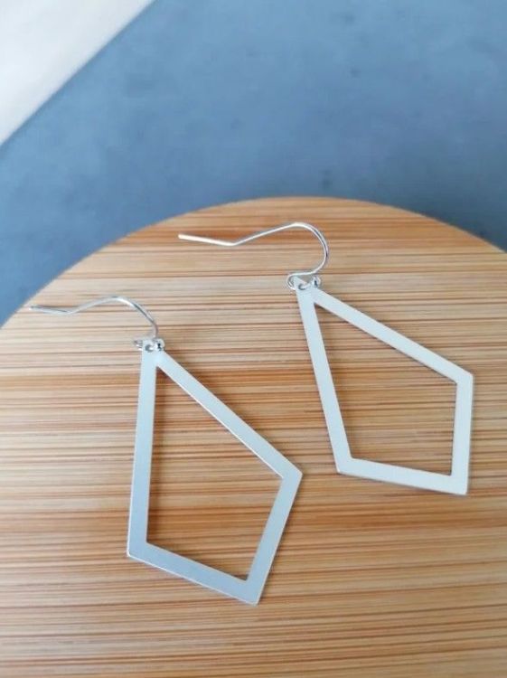 Lily Oorbellen - Rhombus (zilver) Lily Oorbellen - Rhombus (zilver)