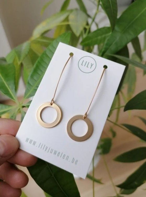 Lily Oorbellen - Simple O (goud) Lily Oorbellen - Simple O (goud)