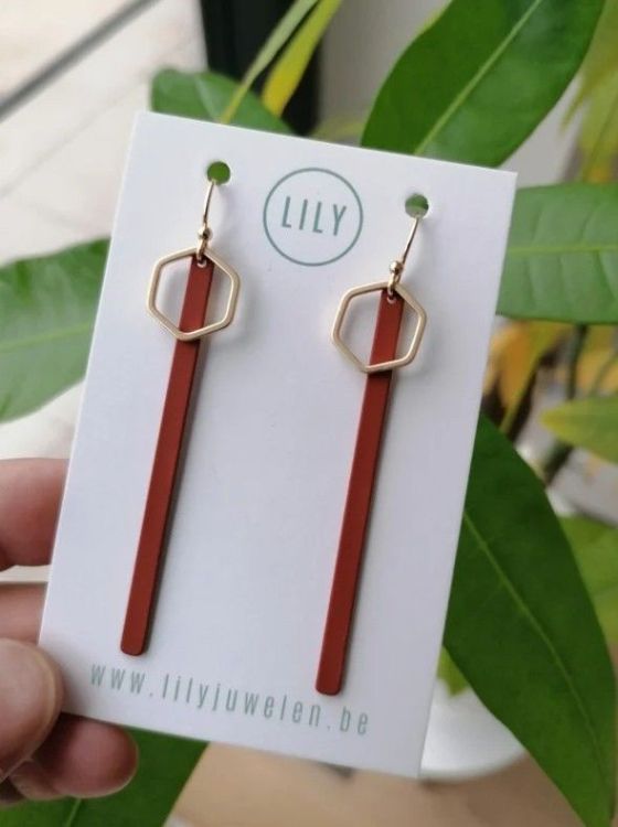 Lily Oorbellen - Storm (goud/vos)