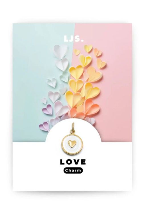 LJS Jewellery Charm - Loved - Goud