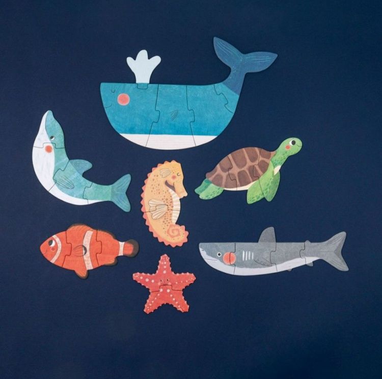 Londji Puzzel - Blue - 7 stuks