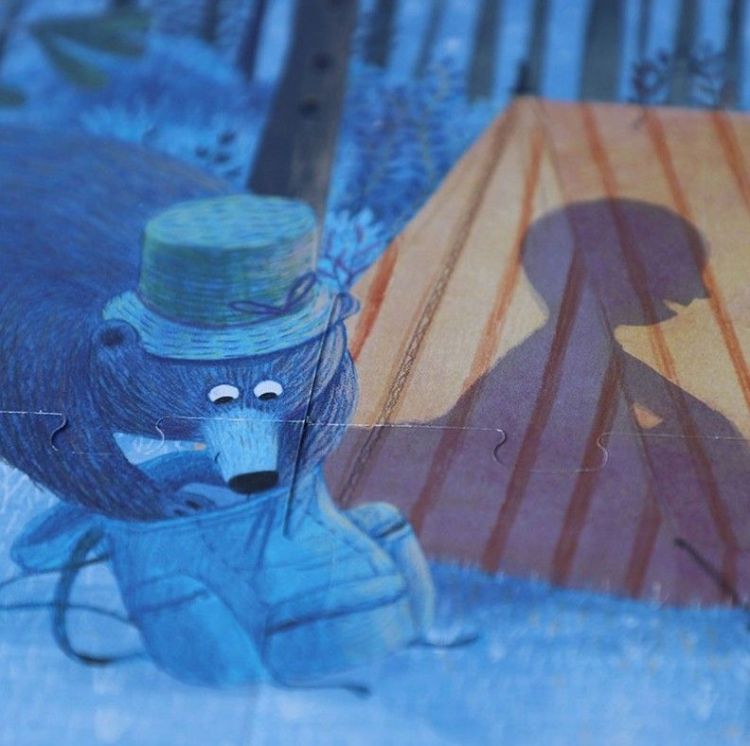 Londji Puzzel - Reversable - Day and nights in the forest - 54 stuks