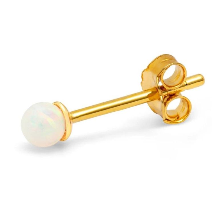LULU COPENHAGEN Oorbel - Color Ball - Opal