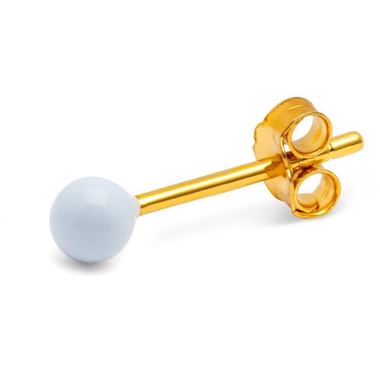 LULU COPENHAGEN Oorbel - Color ball - Skyride Blue LULU COPENHAGEN Oorbel - Color ball - Skyride Blue