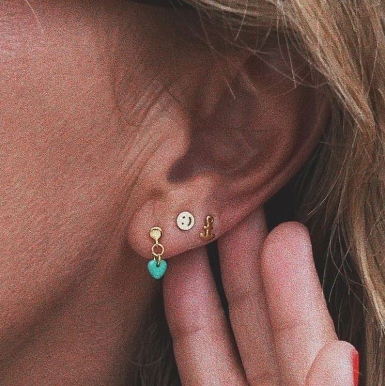 LULU COPENHAGEN Oorbel - Smiley - Zilver