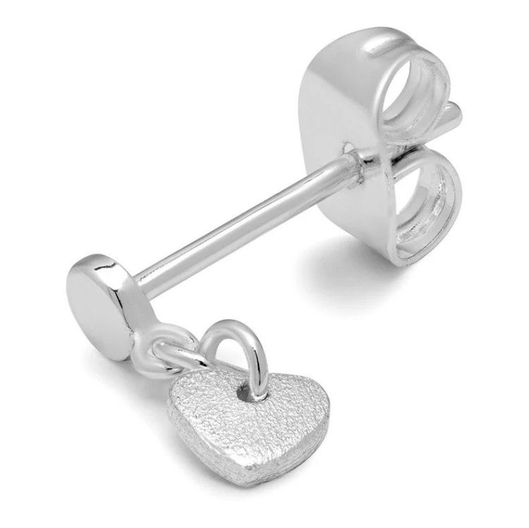 LULU COPENHAGEN Oorbel - Topping short love U - Zilver
