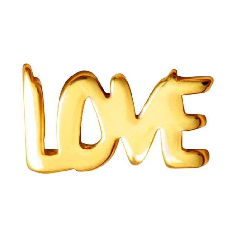 LULU COPENHAGEN Oorbel - Word love - Goud