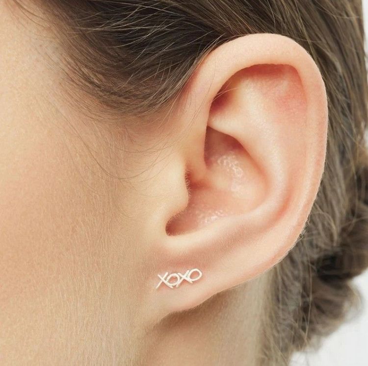 LULU COPENHAGEN Oorbel - XOXO - Zilver