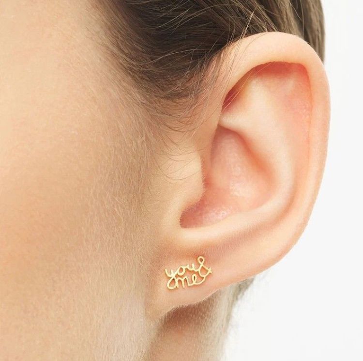 LULU COPENHAGEN Oorbel - You & me - Gold