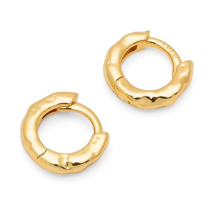 LULU COPENHAGEN Oorbellen - Basic rough hoops pair - Goud LULU COPENHAGEN Oorbellen - Basic rough hoops pair - Goud