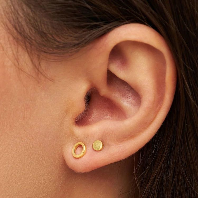 LULU COPENHAGEN Oorbellen - Family Round - Goud