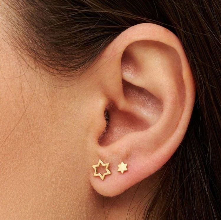 LULU COPENHAGEN Oorbellen - Family Star - Goud