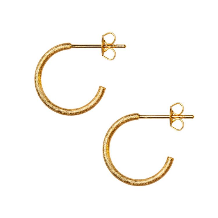 LULU COPENHAGEN Oorringen - Non hoops small pair - Goud