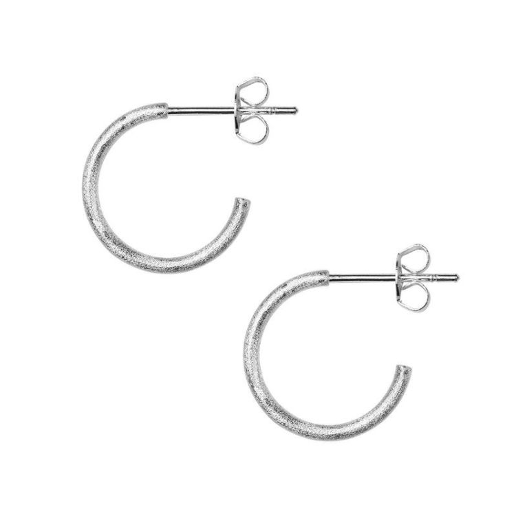 LULU COPENHAGEN Oorringen - Non hoops small pair - Zilver