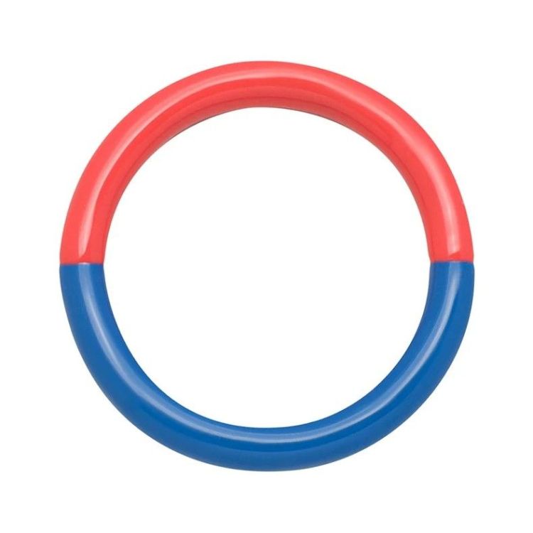 LULU COPENHAGEN Ring - Double color - Orange Coral/Blue - 52