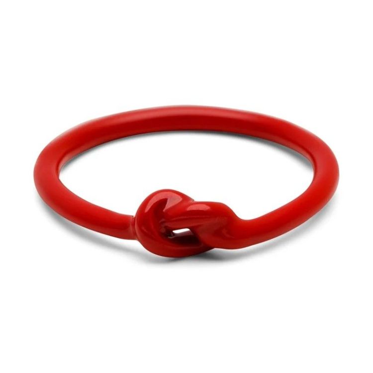 LULU COPENHAGEN Ring - Knot ring - Passion red