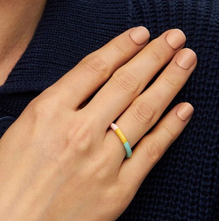 LULU COPENHAGEN Ring - Triple Color - Sunset - 52