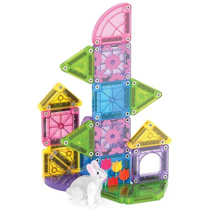 MAGNA - TILES MicroMAGS - Travel set - Spring garden - 24 stuks