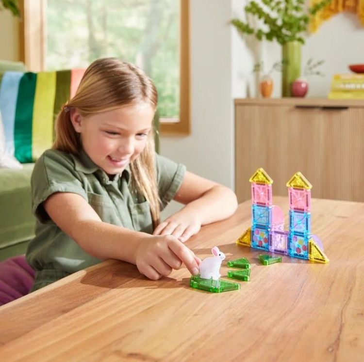 MAGNA - TILES MicroMAGS - Travel set - Spring garden - 24 stuks