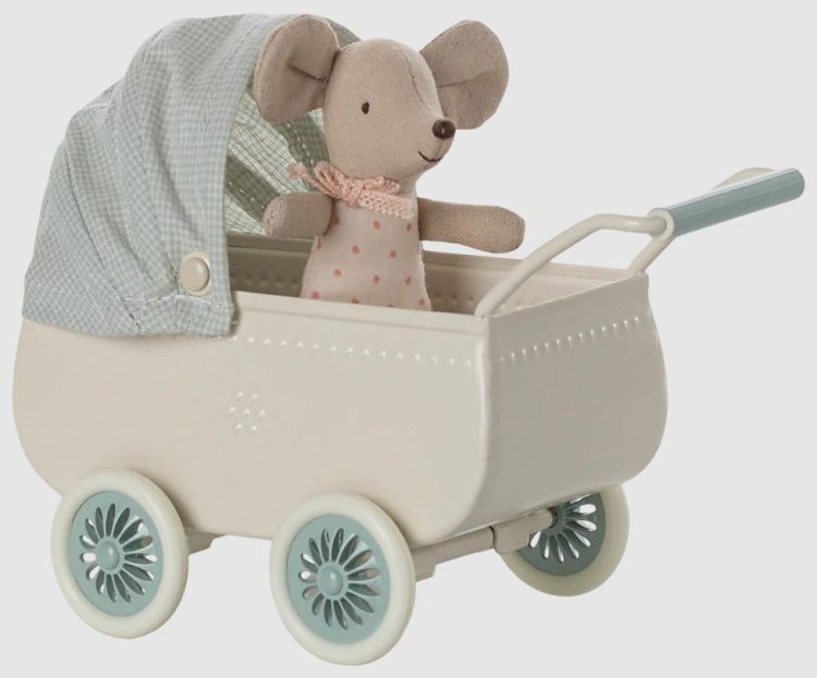 Maileg Muis - Baby met kinderkoets