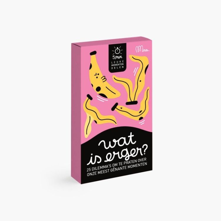 Minus Discussie kaartspel - Wat is erger?