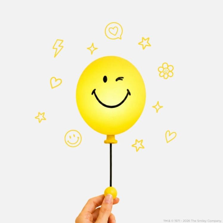 MOB Bubbly Light | Smiley World - Geel MOB Bubbly Light | Smiley World - Geel