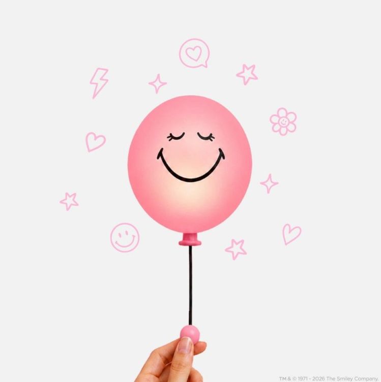 MOB Bubbly Light | Smiley World - Roze MOB Bubbly Light | Smiley World - Roze