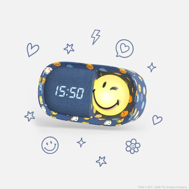MOB Dreamy Clock | Smiley world - Donkerblauw MOB Dreamy Clock | Smiley world - Donkerblauw