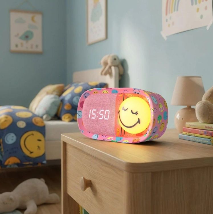 MOB Dreamy Clock | Smiley world - Roze