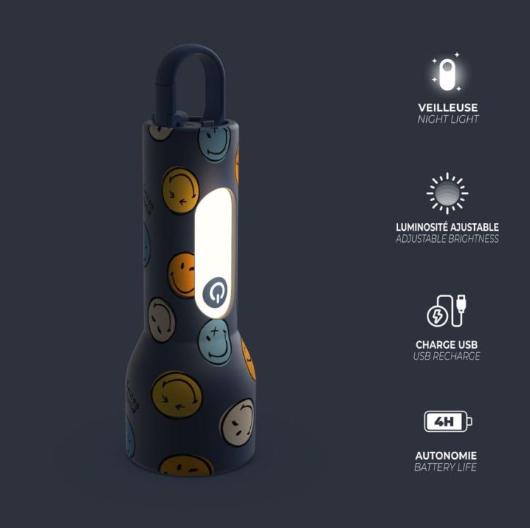 MOB Glowy | Smiley World - Donkerblauw