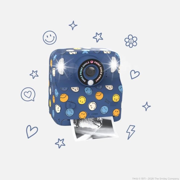 MOB Pixiprint | Smileyworld - Donkerblauw MOB Pixiprint | Smileyworld - Donkerblauw