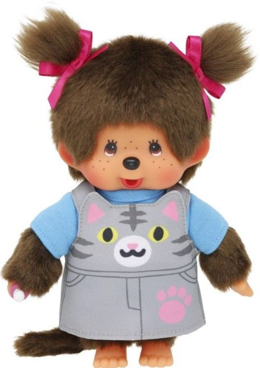 Monchhichi Monchhichi knuffel - Tuinbroek Kat
