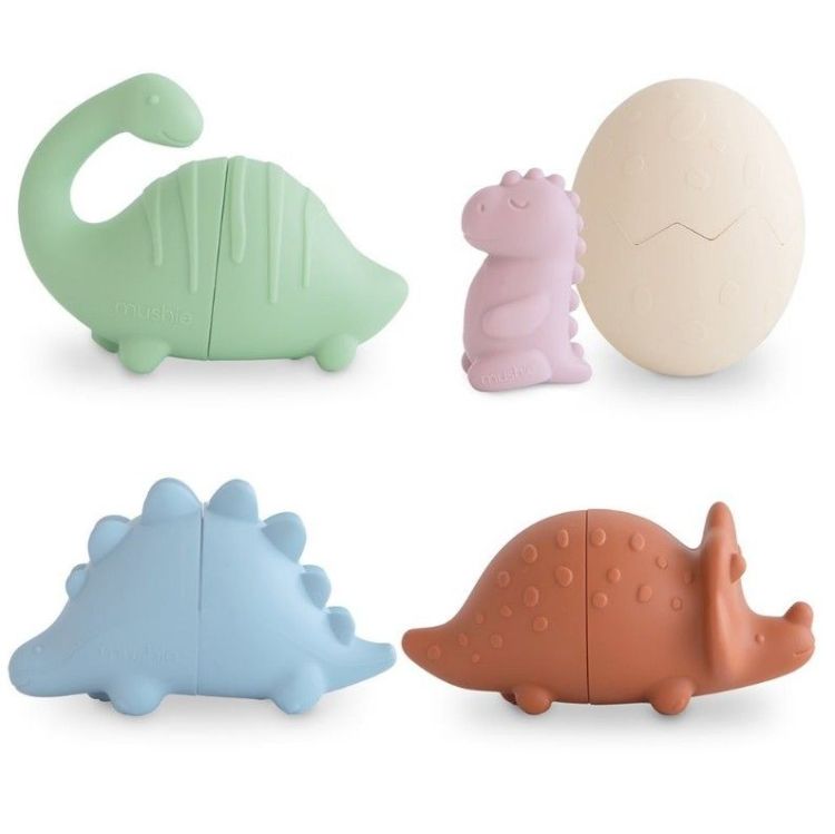 Mushie Badspeelset Dino - set van 4