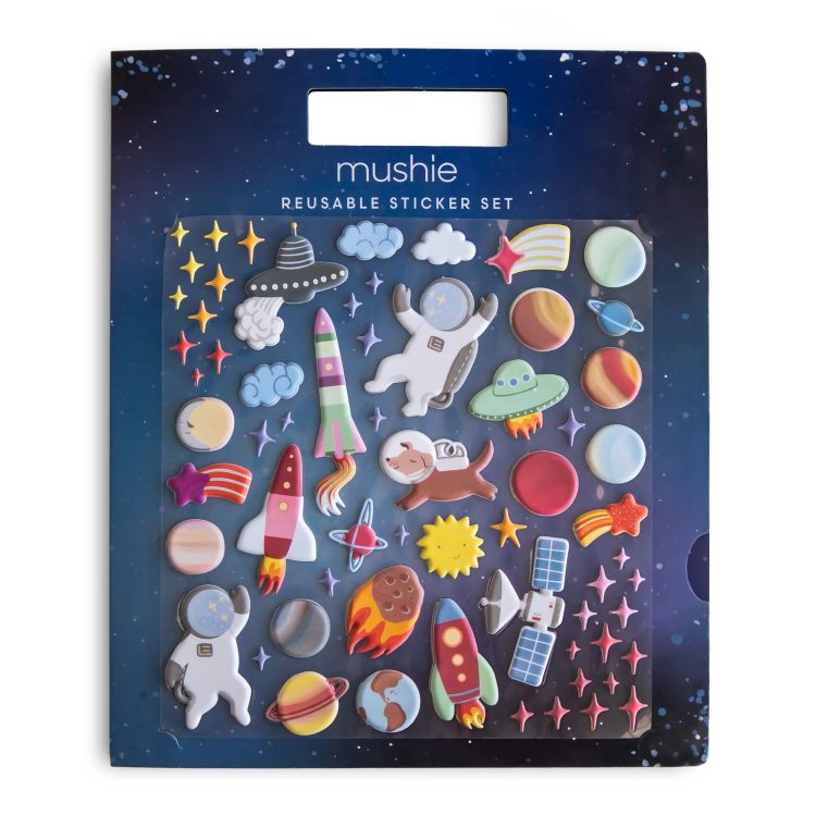 Mushie Herbruikbare stickerboek - De ruimte