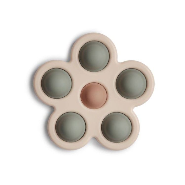 Mushie Speelgoed pop it bloem - Dried thyme