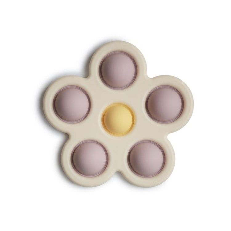 Mushie Speelgoed pop it bloem - Soft lilac