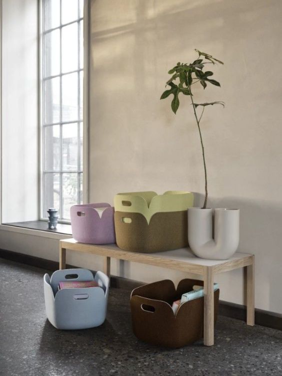Muuto Restore Basket - Light blue - 28x28