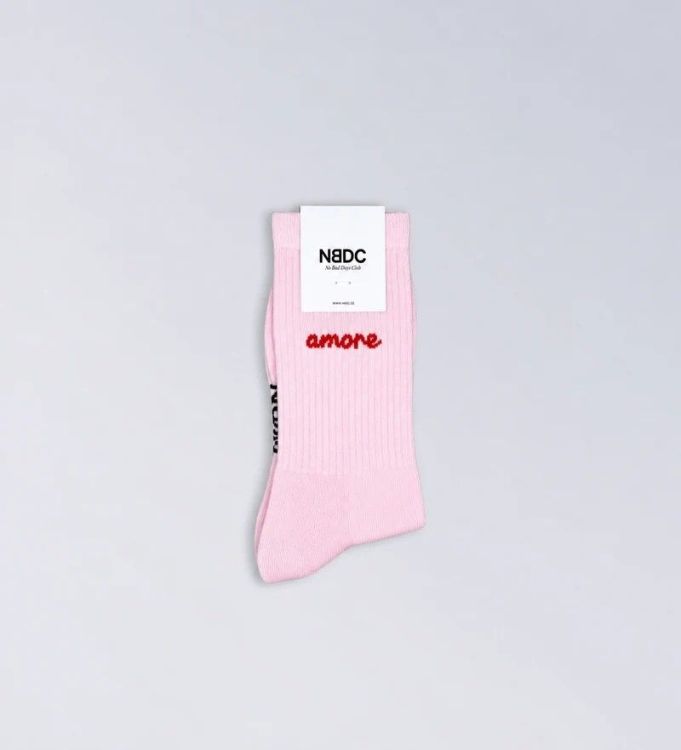 NBDC Sokken - Amore Rosé/Red - maat 35/38 NBDC Sokken - Amore Rosé/Red - maat 35/38
