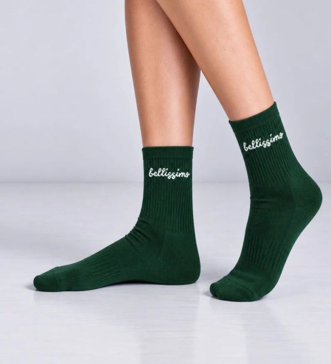 NBDC Sokken - Belissimo Dark Green/Grey - maat 39/42