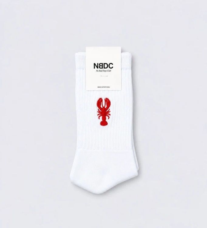 NBDC Sokken - Lobster White/Red - maat 35/38 NBDC Sokken - Lobster White/Red - maat 35/38