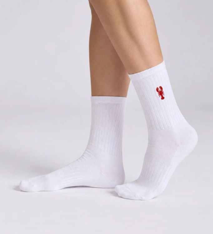 NBDC Sokken - Lobster White/Red - maat 35/38