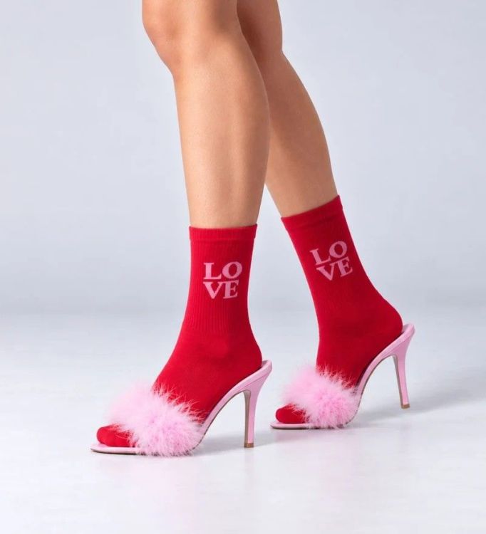 NBDC Sokken - Love Red/Pink - maat 39/42