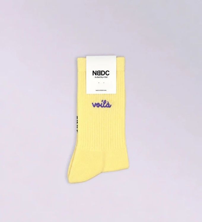 NBDC Sokken - Voila Yellow/Purple - maat 39/42