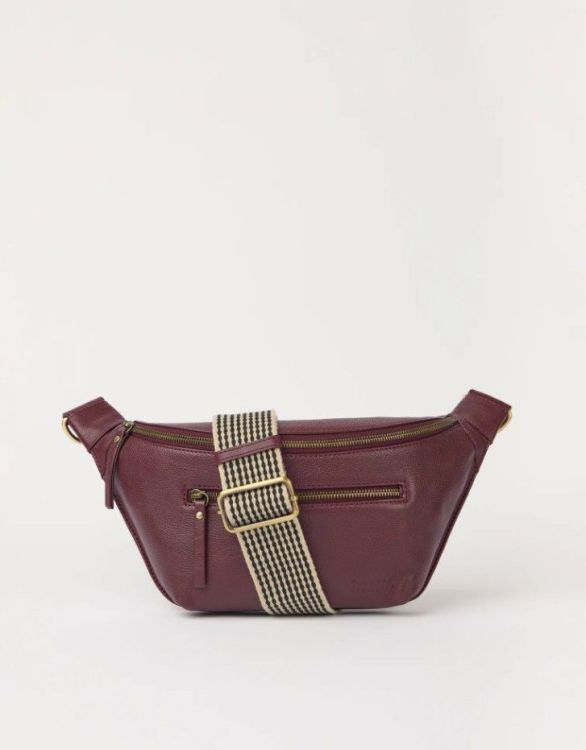 O MY BAG Bum bag - Drew - Dark Cherry soft grain