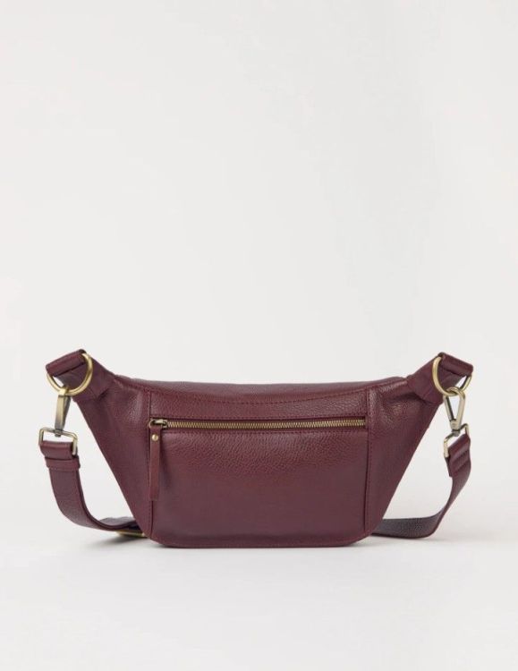 O MY BAG Bum bag - Drew - Dark Cherry soft grain