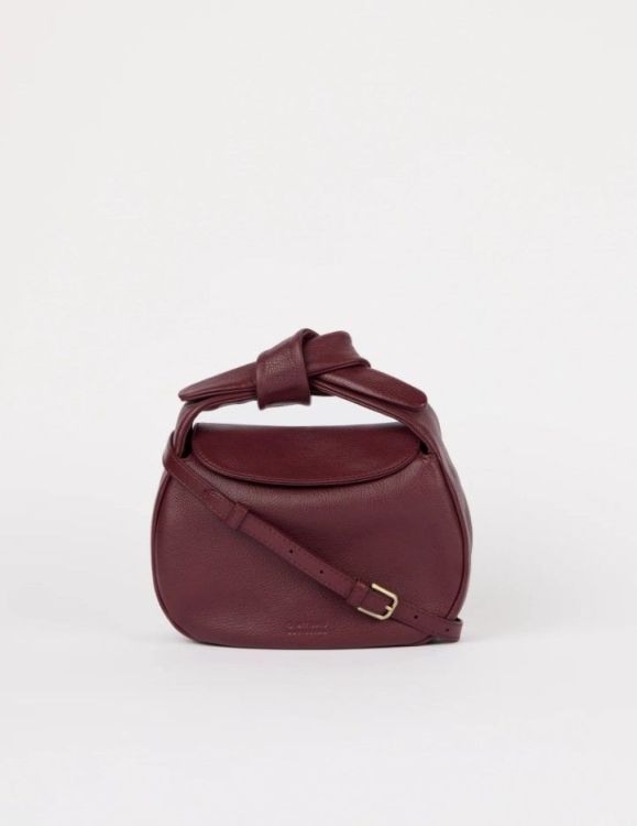 O MY BAG Crossbody bag - Coco croissant - Dark cherry
