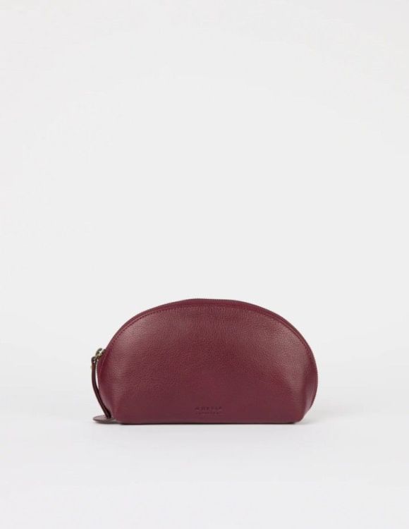 O MY BAG Make up bag - Medium - Dark cherry