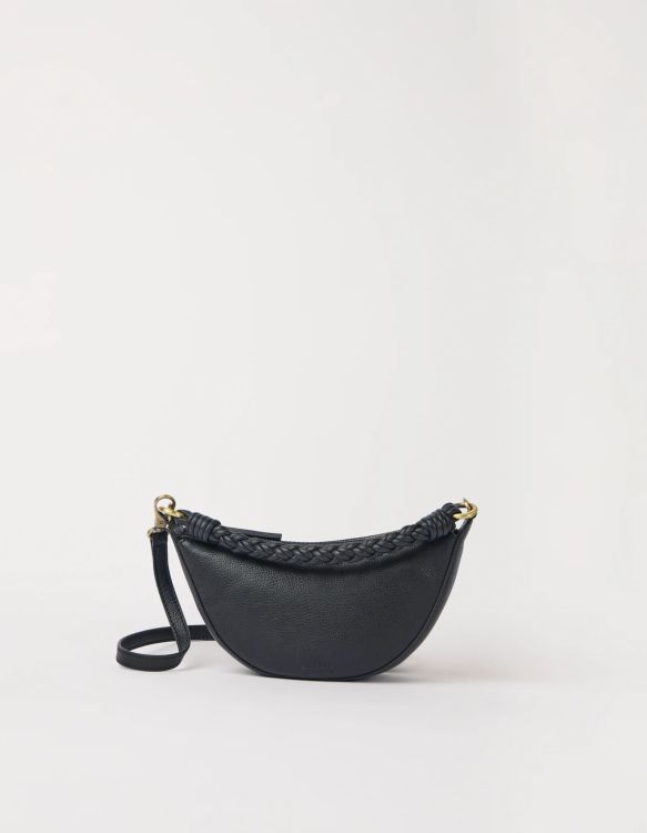 O MY BAG Mini crossbody bag - Leo - Black soft grain
