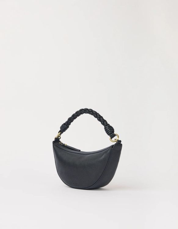O MY BAG Mini crossbody bag - Leo - Black soft grain