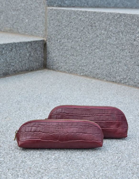 O MY BAG Pencil case - Large - Dark Cherry
